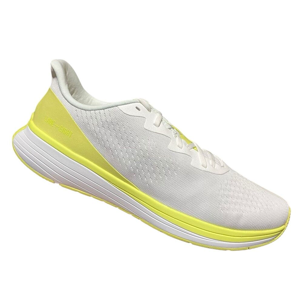 Lane-Eight Sneakers Mens 13 Neon Yellow Relay Trainer Athleisure Bright Colorful